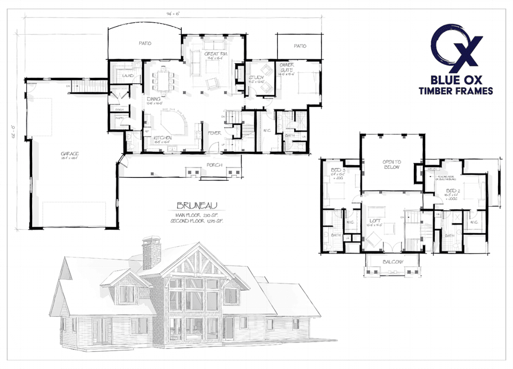 Floor Plans - Blue Ox Timber Frames